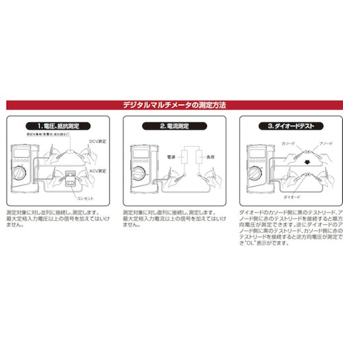 【CAINZ-DASH】三和電気計器 デジルマルチメータ　保護カバー付き CD800A【別送品】