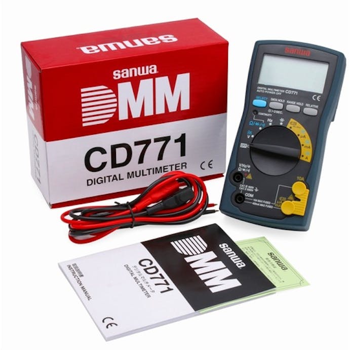 【CAINZ-DASH】三和電気計器 デジタルマルチメータ　バックライト搭載 CD771【別送品】