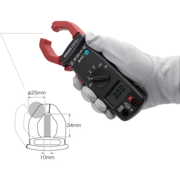 【CAINZ-DASH】三和電気計器 AC専用デジタルクランプメータ DCM400【別送品】
