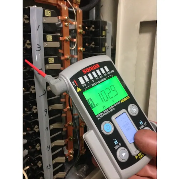 【CAINZ-DASH】三和電気計器 スマートスタイル7レンジ式デジタル絶縁抵抗計 HG561H【別送品】