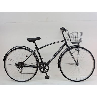 【自転車】《シナネンサイクル》クロスバイク カバロ CAVALLO 27インチ 外装6段2 ブラック(販売終了)