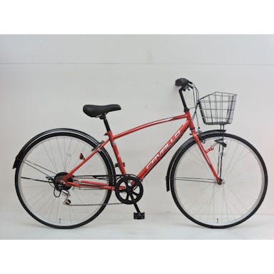【自転車】《シナネンサイクル》クロスバイク カバロ CAVALLO 27インチ 外装6段2 レッド(販売終了)
