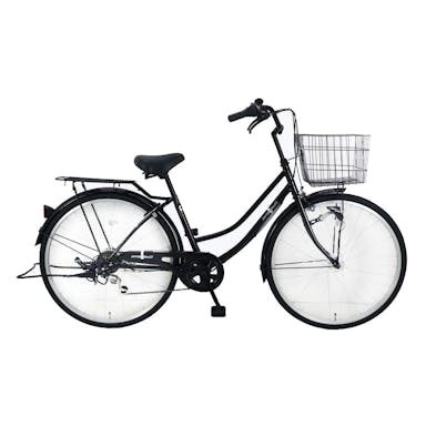 【自転車】《シナネンサイクル》FMC266BHD-CZ タウン26・6S プレストHD ブラック(販売終了)