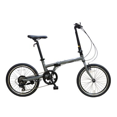 【自転車】《シナネンサイクル》 折畳自転車 アルミミニベロ アリト 20インチ 外装7段変速 グレー