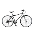 【自転車】《シナネンサイクル》クロスバイク ROOM 700 外装6段変速 ブラック