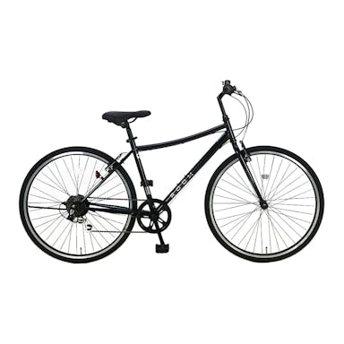 【自転車】《シナネンサイクル》ルームクロスバイク 700C 外装6段 ブラック