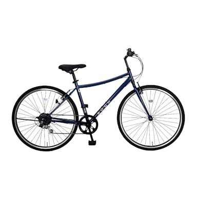【自転車】《シナネンサイクル》ルームクロスバイク 700C 外装6段 ネイビー(販売終了)