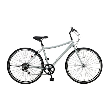 【自転車】《シナネンサイクル》ルームクロスバイク 700C 外装6段 チャコールグレー(販売終了)