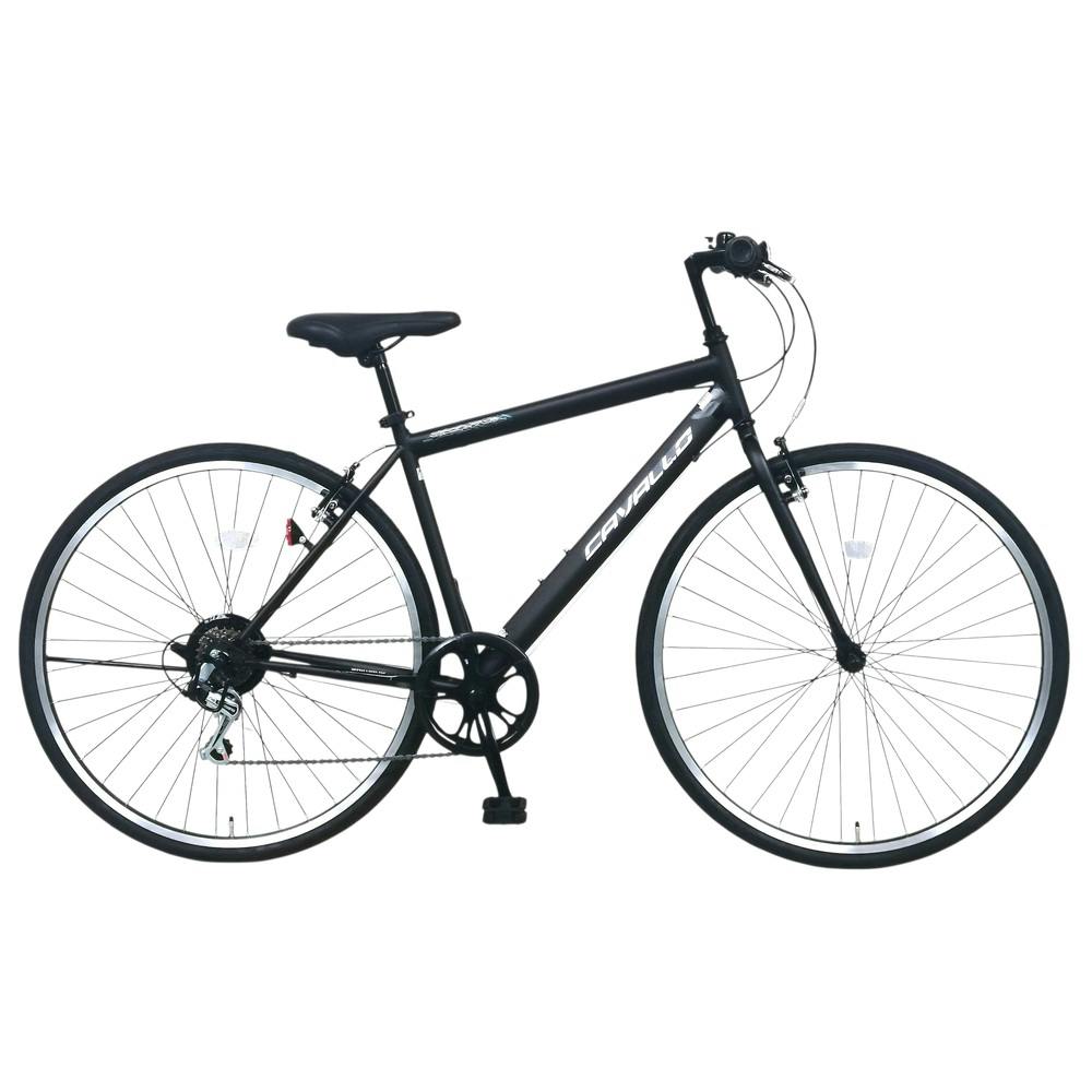 自転車】クロス CAVALLO S 700×32C 外装6段 ブラック | クロスバイク