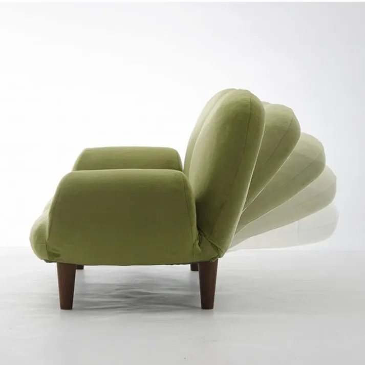 【オンライン限定】肘付きローソファー A616-588GRN【別送品】