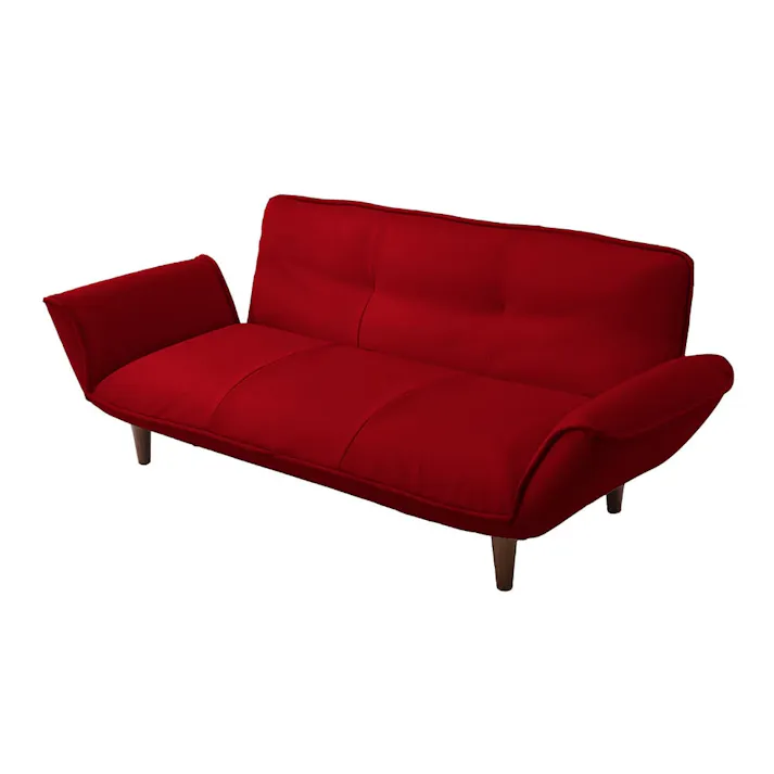 3人掛けカウチソファPVC生地 A652P-596RE【別送品】