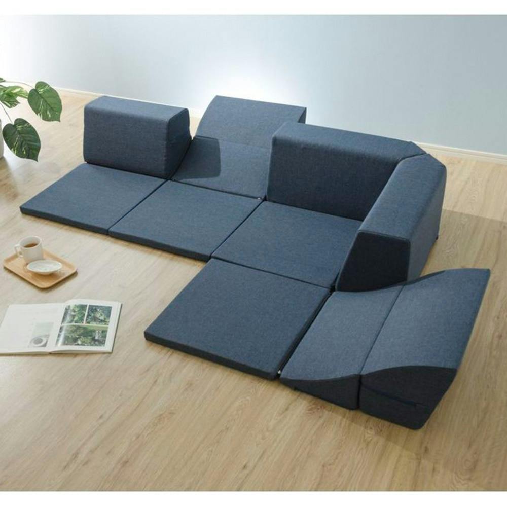 オンライン限定】コーナーソファー 4点セット A821-626BL【別送