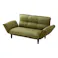 2人掛けカウチソファーファブリック生地 GRN【別送品】