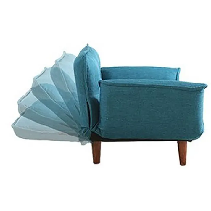 【通常WEB価格14800円】1人掛けカウチソファーファブリック生地 GRN【別送品】