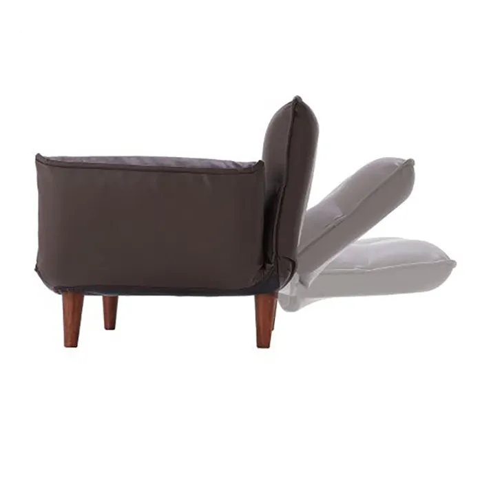 1人掛けカウチソファーPVC生地 IV【別送品】