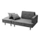 コンパクトカウチソファ グレー【別送品】