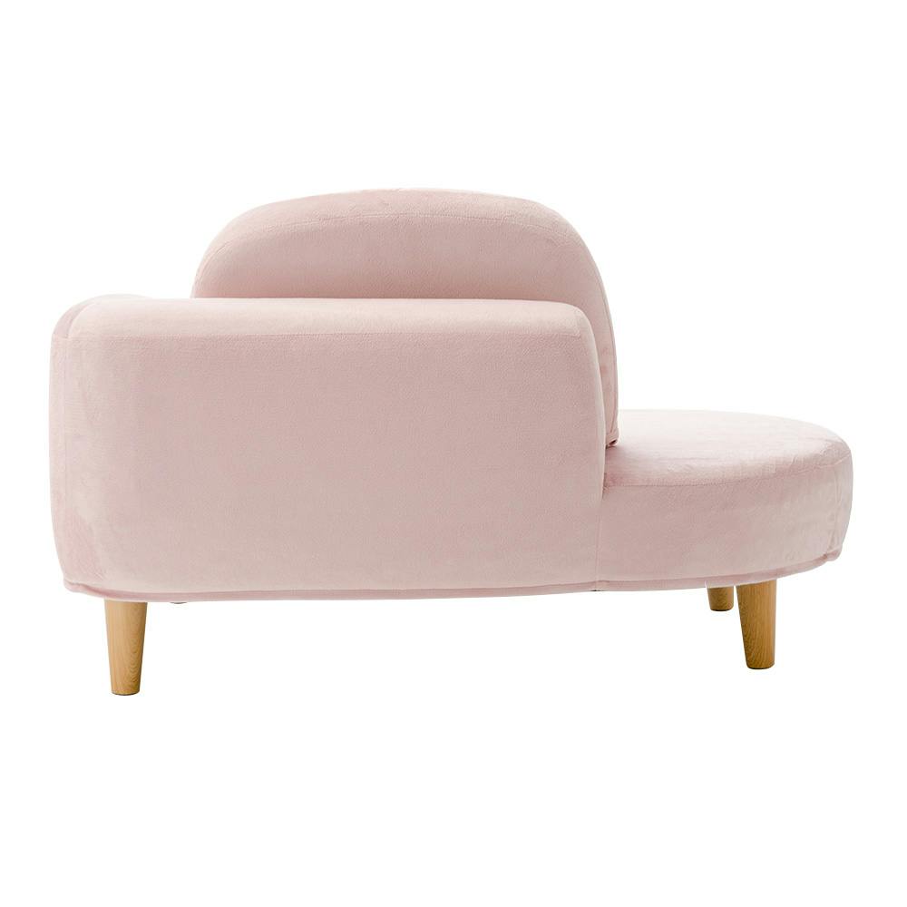 コンパクト ソファー 約幅104cm ピンク オットマン付き