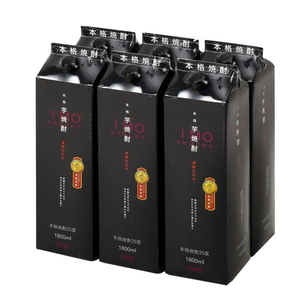 ケース販売】カインズ 本格芋焼酎 黒麹仕込み 25度 1800ml×6本