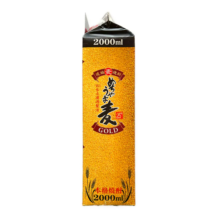 本格麦焼酎 めちゃうま麦 ゴールド 25度 2000ml