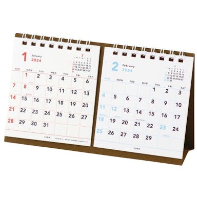 エムプラン 2024年 卓上 キュービックス ベーシック プチ 2ヶ月カレンダー 203806(販売終了)