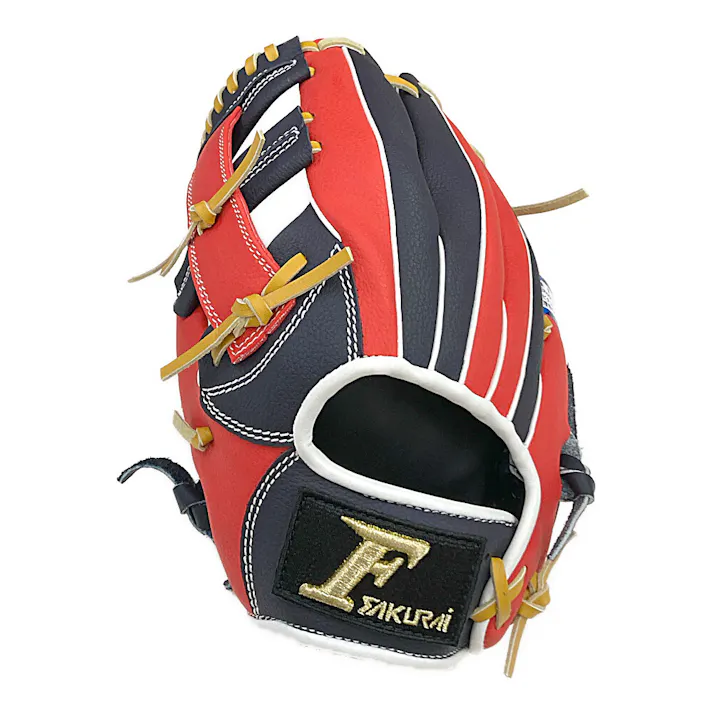 SAKURAI ファルコン 軟式一般用グラブ オールラウンド用 左投げ用 ネイビー×レッド FG-5718RH