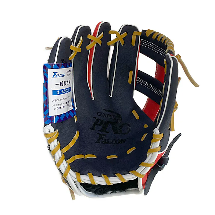 SAKURAI ファルコン 軟式一般用グラブ オールラウンド用 左投げ用 ネイビー×レッド FG-5718RH