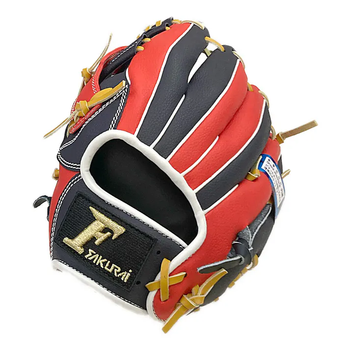 SAKURAI ファルコン 軟式一般用グラブ オールラウンド用 左投げ用 ネイビー×レッド FG-5718RH