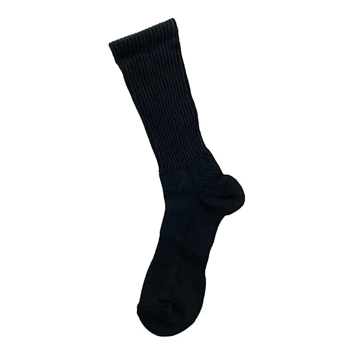 C.IFMC オーガニックコットン 紳士 ブラック 25.0cm-27.0cm