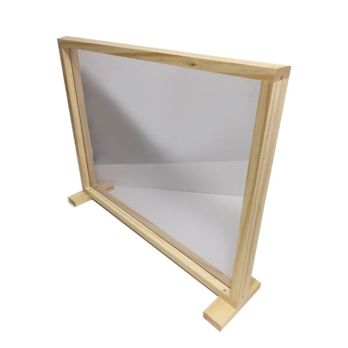 木製枠付きパーテーション 600×450エンビ板, , product