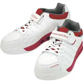 【CAINZ-DASH】丸五 マンダムセーフティー#737 ホワイト 24.5cm MNDM737-WH-245【別送品】