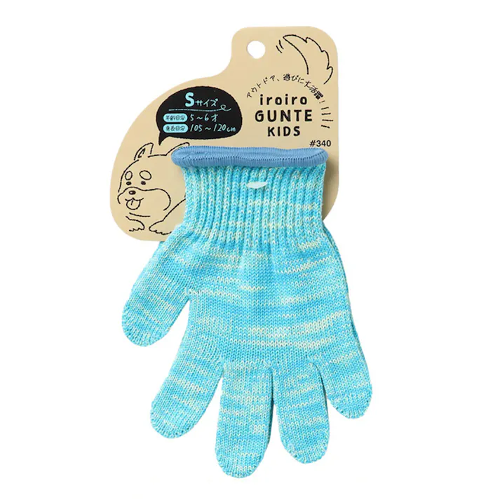 いろいろ軍手キッズ #340 ソーダ M