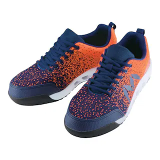 マンダムニット #001 オレンジ/紺 25.5cm