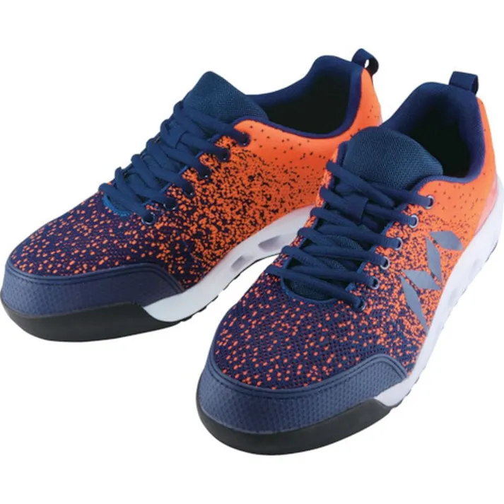 マンダムニット001 オレンジ/紺 26.5cm