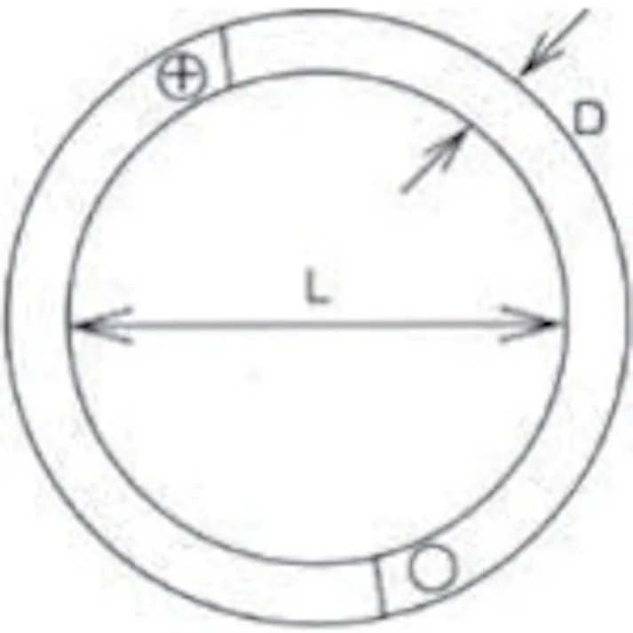 【CAINZ-DASH】水本機械製作所 ステンレス ヘビーチェーンキャッチ 線径8mm 内径35mm B-037【別送品】