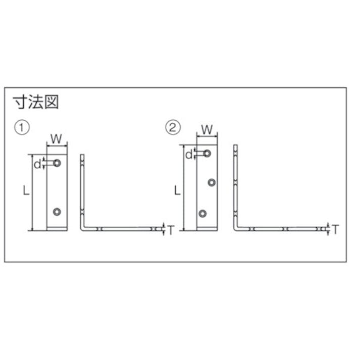 【CAINZ-DASH】水本機械製作所 ステンレス　金折ＫＬＭ型　３０×１２０×１２０ KLM-30120【別送品】