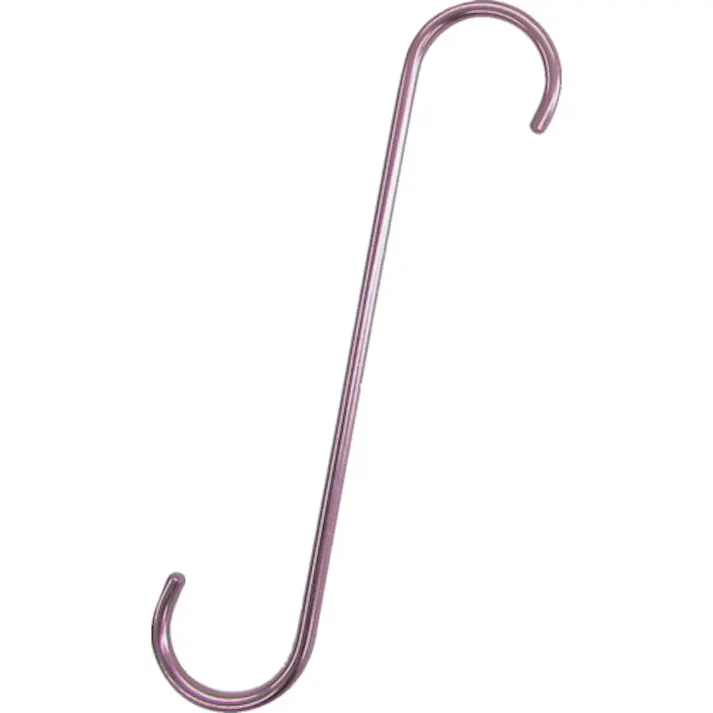 【CAINZ-DASH】水本機械製作所 ファンシーSフックストレート(ライトピンク) 全長250mm A-952【別送品】