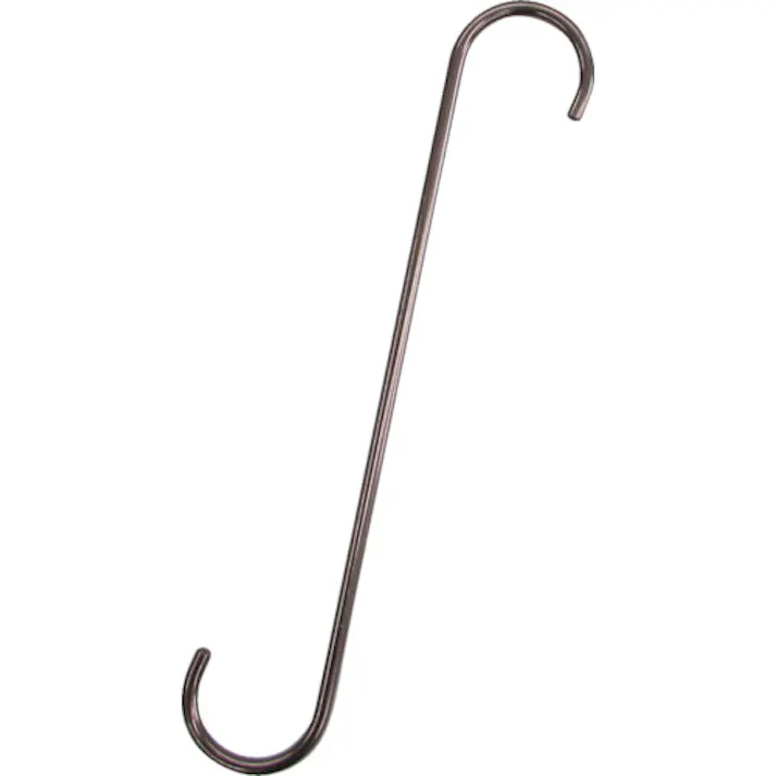 【CAINZ-DASH】水本機械製作所 ファンシーSフックストレート(ブラウン) 全長200mm A-1037【別送品】