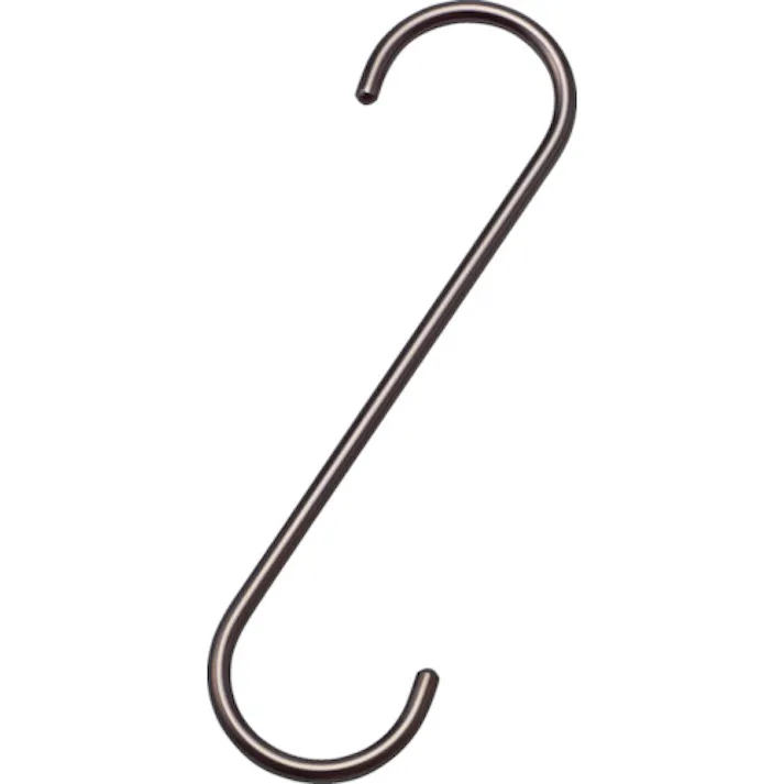【CAINZ-DASH】水本機械製作所 ファンシーSフックストレート(ブラウン) 全長400mm A-1040【別送品】