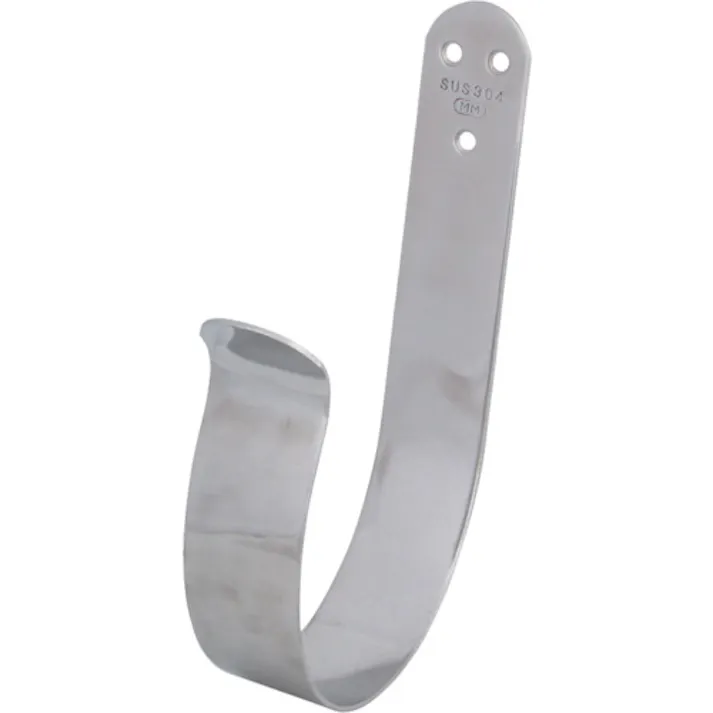 【CAINZ-DASH】水本機械製作所 吊金具(ビス止めタイプ) ステンレス フックホルダー 全長135mm A-1388【別送品】
