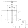 【CAINZ-DASH】水本機械製作所 吊金具（ビス止めタイプ）　ステンレス　首ふりフック　使用荷重０．１５ｋＮ A-2684【別送品】