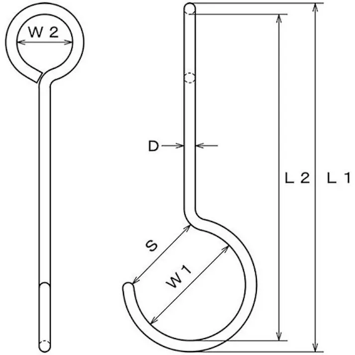 【CAINZ-DASH】水本機械製作所 ステンレス アイSカン ツイスト 全長200mm A-2738【別送品】