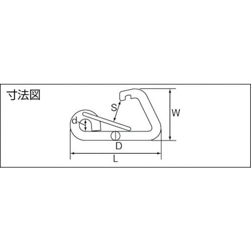 CAINZ-DASH】水本機械製作所 ステンレス L型フック 使用荷重1