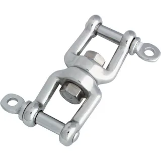 【CAINZ-DASH】水本機械製作所 ステンレス ダブルシャックル 使用荷重2.45kN B-293【別送品】