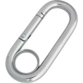 【CAINZ-DASH】水本機械製作所 ステンレス プチカラビナ(リング付) 線径5mm 長さ58mm B-160【別送品】