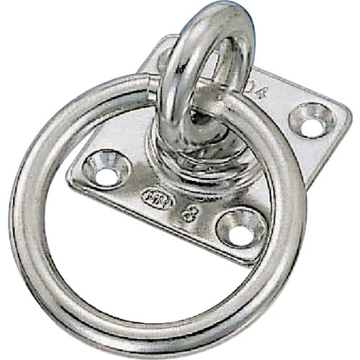 【CAINZ-DASH】水本機械製作所 アイプレート ステンレス 回転丸カンプレート 丸カン内径50mm 50mm×50mm B-083【別送品】