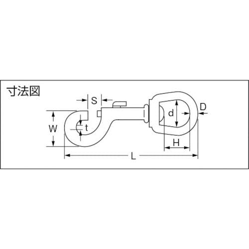 CAINZ-DASH】水本機械製作所 フック ステンレス ナスカン 使用荷重０