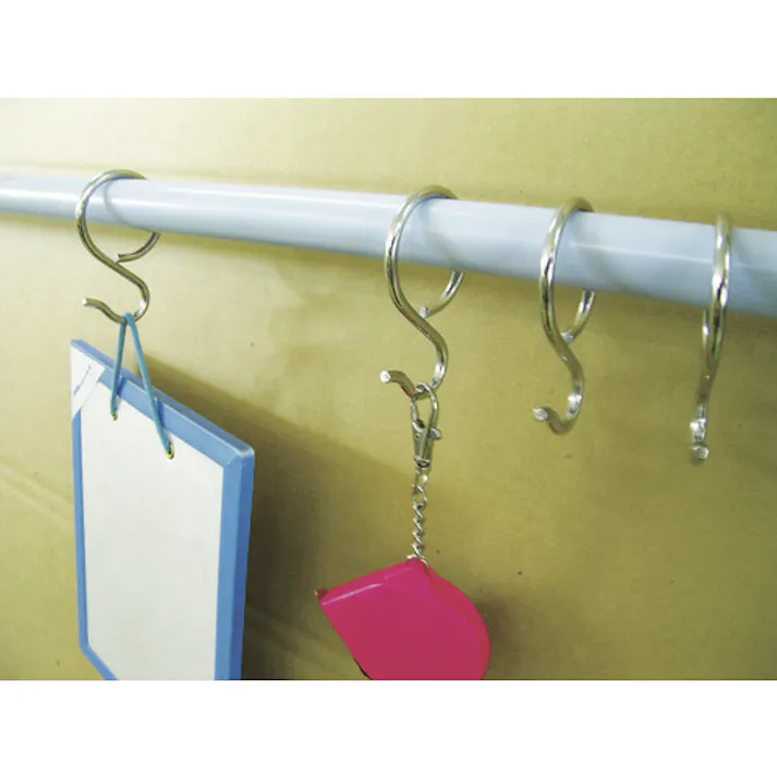 【CAINZ-DASH】水本機械製作所 Sフック ステンレス パイプSカン 全長50mm B-1011【別送品】