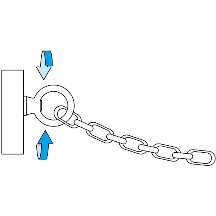 【CAINZ-DASH】水本機械製作所 ステンレス 回転アイボルト(ミリネジ) 捻子径M-8 B-924【別送品】
