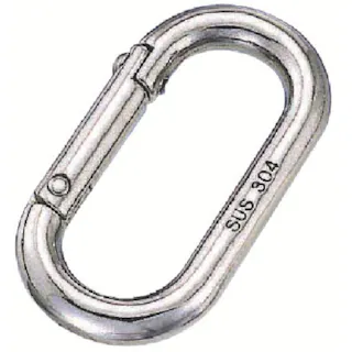 【CAINZ-DASH】水本機械製作所 ステンレス オーバルキャッチ 線径6mm 長さ40mm B-195【別送品】