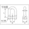【CAINZ-DASH】水本機械製作所 ステンレス 沈みシャックル 呼び4mm 使用荷重0.49kN B-667【別送品】